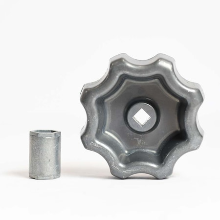 Thrifco Plumbing Outdoor Faucet Water Spigot Handle, Hose Bibb Round Wheel Handl 4400296